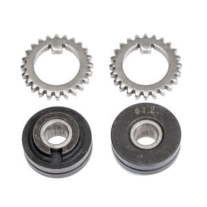 Vorschubrollenpaar mit Zahnkranz für Massivdraht 0,6 mm