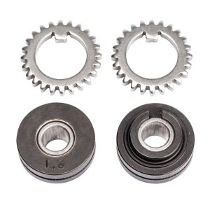 Vorschubrollenpaar mit Zahnkranz für Röhrchendraht 1,2 mm