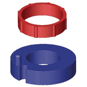Zentrieradapter für D 200 Spulen