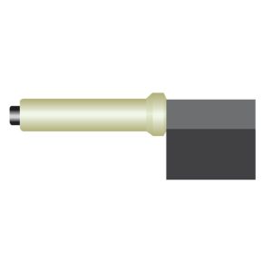 Reinigungsstempel mit Kohle 30°, seitlich gebohrt