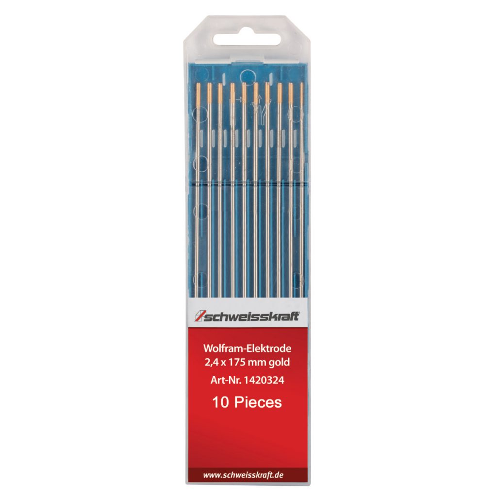 Wolframelektroden WL 15 gold (1,5% Lanthan LaO2) 1,0 x 175 mm