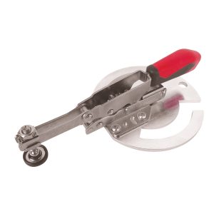 Senkrechtspanner mit runder Adapterplatte, offen Länge 244 mm, Spannbereich 0 - 40 mm