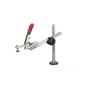 Senkrechtspanner auf Stativ mit Klemmbolzen für Lochplatten Ø 16 mm