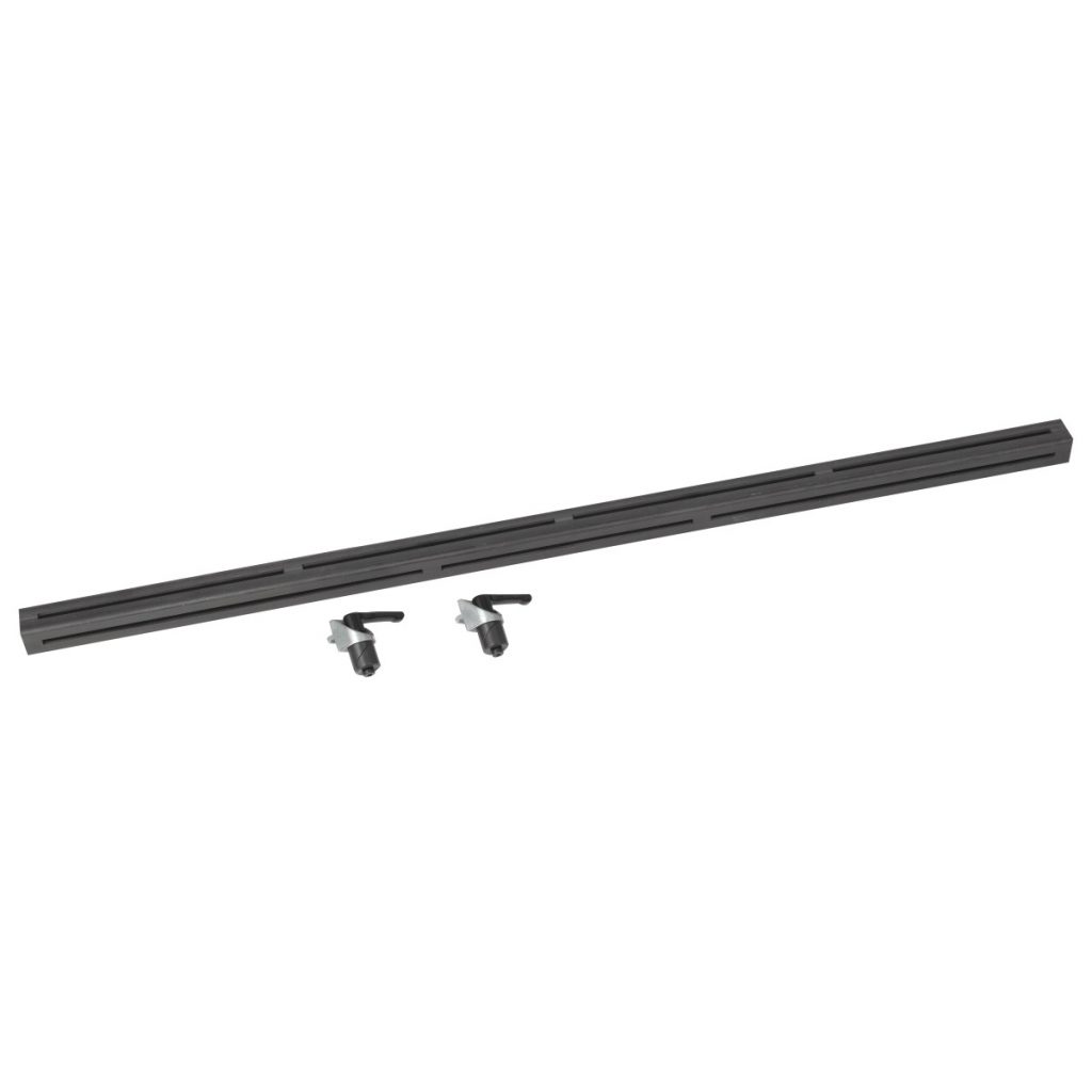 Auflage- und Anschlagschiene 1190 mm mit Klemmbolzen Ø 16 mm