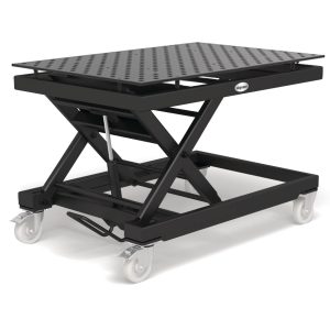 Hubtisch mobil, inklusive Lochplatte 1500x1000x15