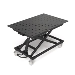 Hubtisch mobil, inklusive Lochplatte 1200x800x15