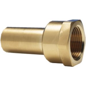 Aufschraubstutzen (Messing) 15 mm AD / G½" IG