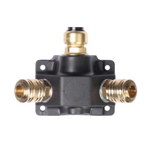 Endverteilerdose mit zwei Einhandkupplungen 15 mm