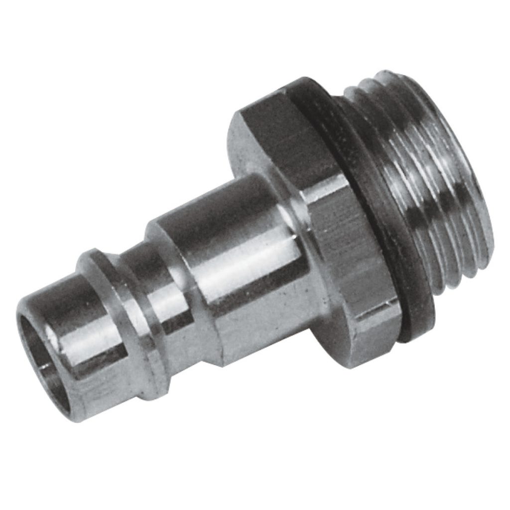 Stecknippel ½" AG mit Außengewinde, Stahl