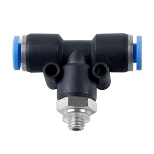 Push-in-Stecker M5 AG x 4 mm, T-Stück, 15 bar