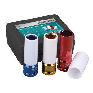 Schlagschraubernüsse-Set 1/2" lang 3-tlg.