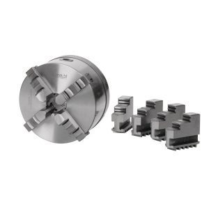 OPTIMUM Vierbacken-Drehfutter Guss Camlock, zentrisch spannend Ø 160 mm DIN ISO 702-2 Nr. 4