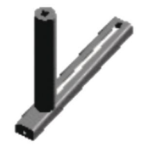 Seitliche Führungsrolle 290 mm, beweglich