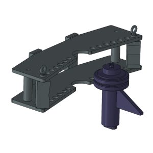 Biegerahmen und Gegenhalter für Biegewerkzeug Flachmaterial für HBP 30 und 40