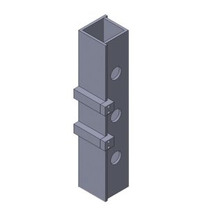 Richtbalken ca. 800 mm mit Widerlager und Richtstempel