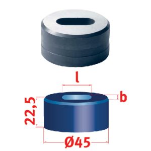 Langlochmatrize Nr.45 12,3 x 25,3 mm