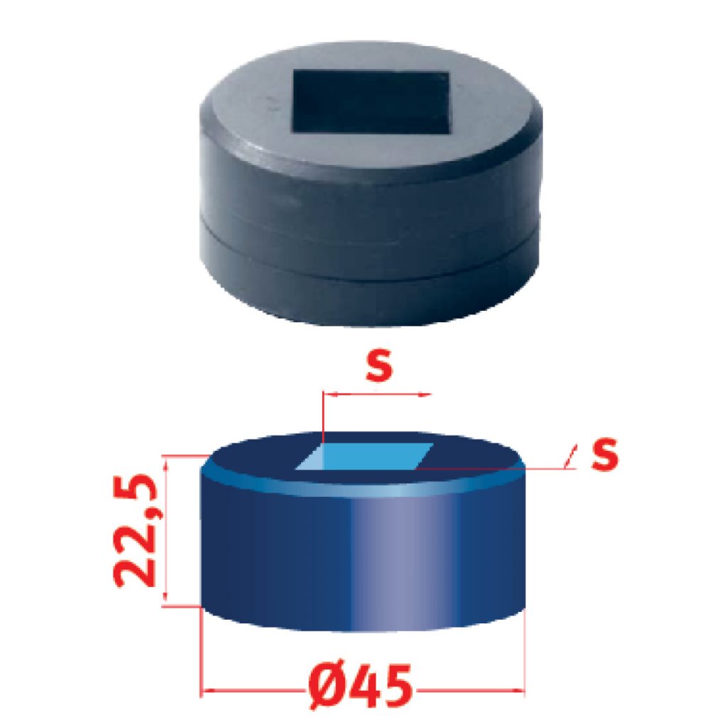 Vierkant-Matrize Nr.45 11,7 mm