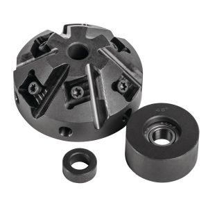 Fräskopf und Führungsrolle 45°