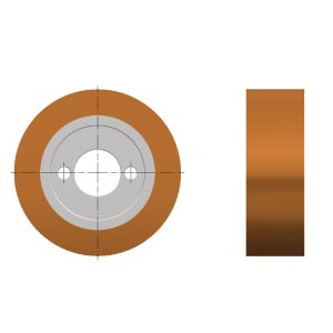 Vorschubrolle Ø 80 mm, Breite 28 mm