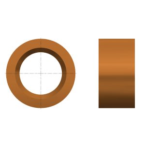 Vorschubrolle ohne Felge Ø 120 mm, Breite 60 mm ohne Felge