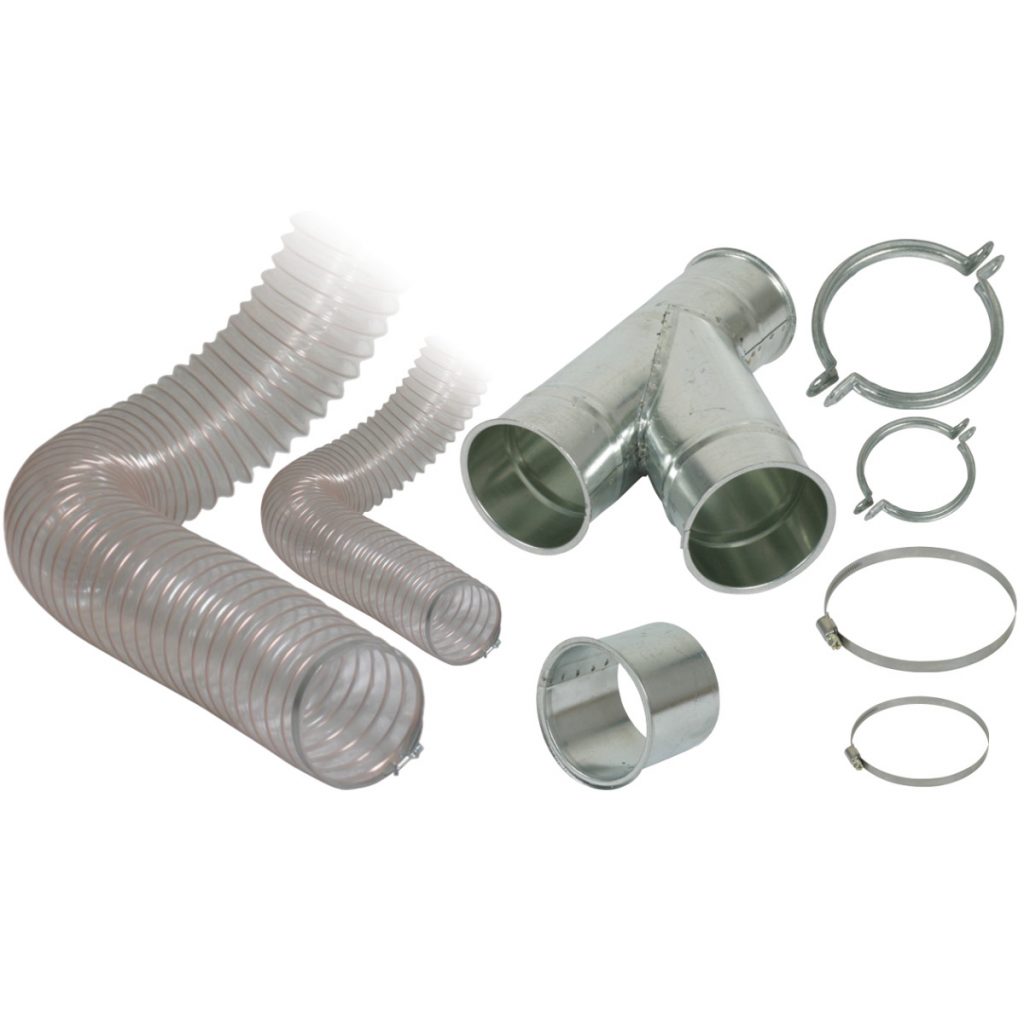 Absauganlagen-Anschluss-Set 120/80 mm