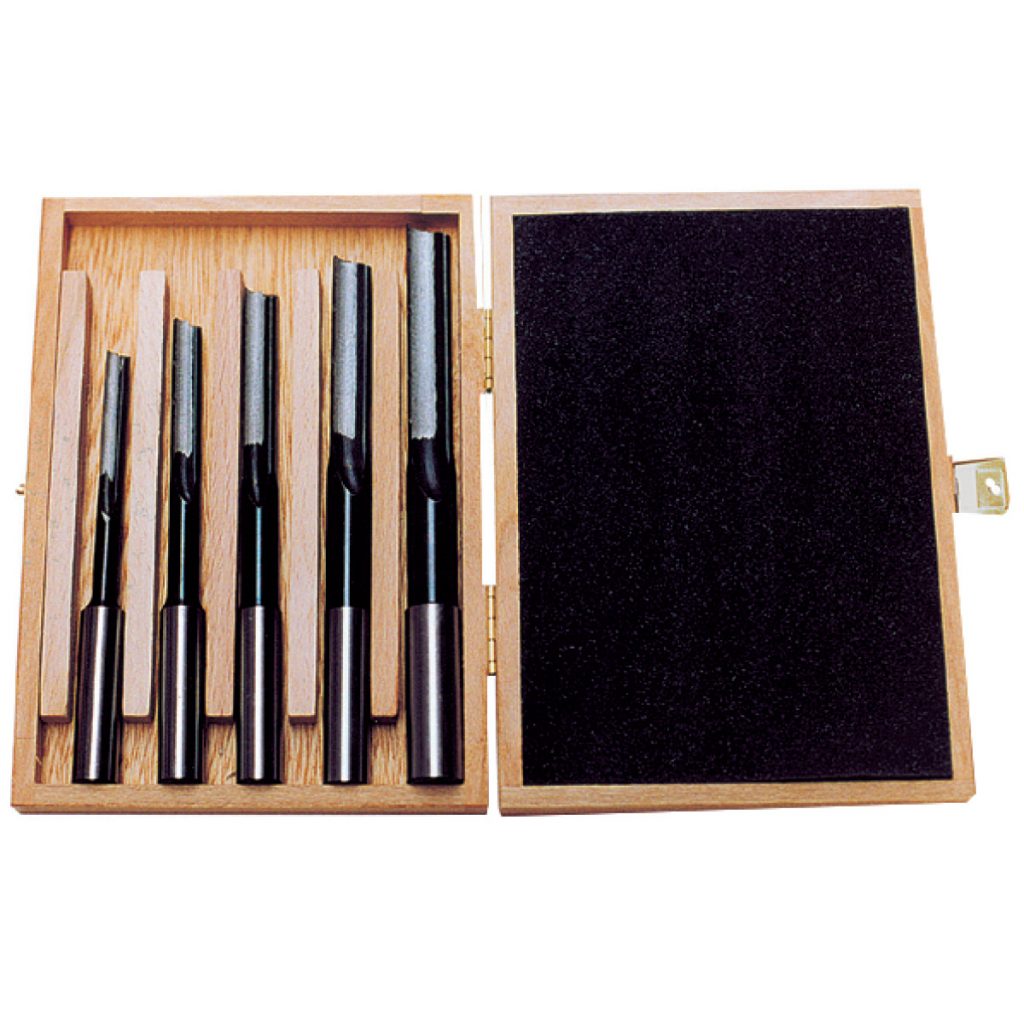 Langlochbohrer-Set 5-teilig, linksdrehend