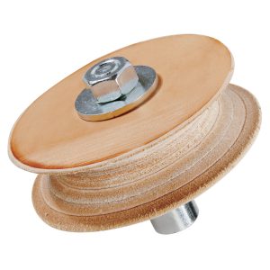 Lederabziehscheibe Ø 100 mm, profiliert